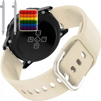 Pouzdro na mobilní telefon Pásek Řemínek pro Calmean GO, Silikon Béžová Poutko, nastavitelný