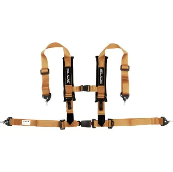 Návlek na bezpečnostní pás Bezpečnostní pásy 4-bodové Slide V2 zlaté 2" homologace E4