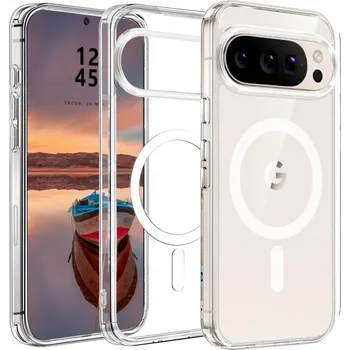 Pouzdro na mobilní telefon POUZDRO + 2x SKLO PRO GOOGLE PIXEL 10 5G / 10 PRO ZADNÍ KRYT MAGNETICKÉ 360° PRO MAGSAFE