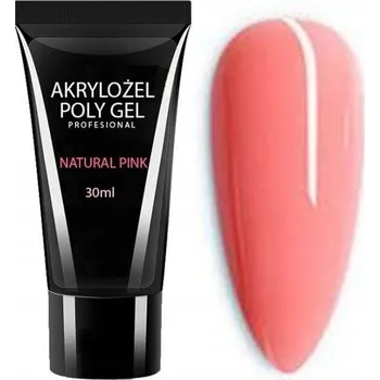 Lak na nehty Akrylový gel na nehty Rel Poly Gel Natural Pink 30 ml