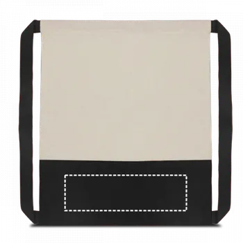 Sportovní vak ROMFORD. 100% bavlněná stahovací taška (180 g/m²) 20 Lower front, 240 x 70 Digitální Transfer, 13 barvy