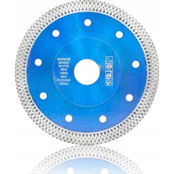 Řezný kotouč DIAMANTOVÝ KOTOUČ NA ŘEZÁNÍ SLINUTÉ DLAŽBY, OBKLADŮ 125MM, BETONU, SINTROVANÉ KERAMIKY PRO