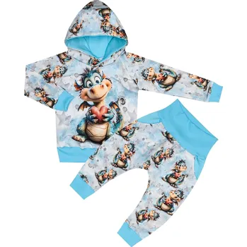 Tepláková souprava - Dráček ( kapuca ) Velikost: 86