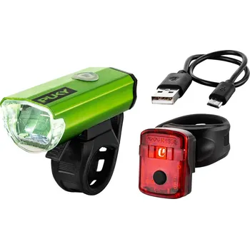 Cyklosvítilna Přední + zadní blikačka Puky Lumi Kiwi
