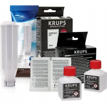 Kávovar Sada Krups - filtr AL-TES46, Odvápňovač Krups F054, Čisticí roztok Krups XS9000