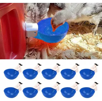 Napáječka pro ptáka 10 KS AUTOMATICKÁ NAPÁJEČKA PRO DRŮBEŽ SLEPICE KACHNY