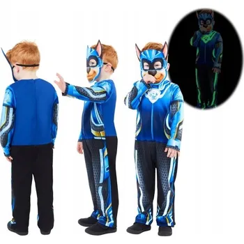 Karnevalový kostým Kostým Tlapková patrola Film Chase Svítící ve Tmě 3-4 roky 98-104 cm