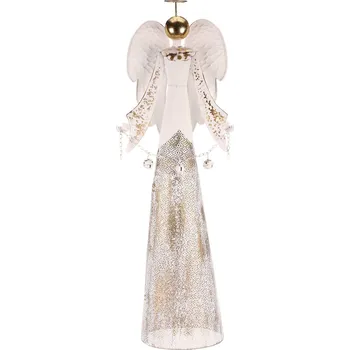 Vánoční dekorace Autronic KOB004-XL anděl XL bílý