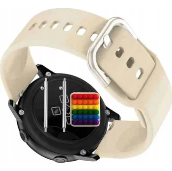 Pouzdro na mobilní telefon Řemínek Řemínek pro Watchmark Outdoor WL15, Silikonový Béžový Smyčka, nastavitelný