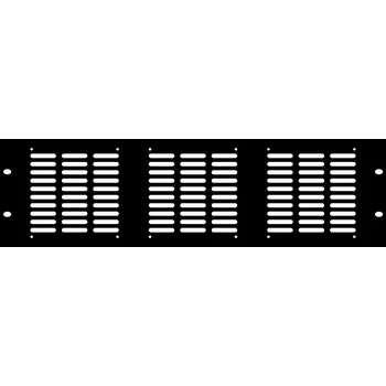 Bezpečnostní kamera Ventilační panel pro 3 ventilátory Rack 19" 3U ocel Adam Hall 8765