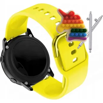 Pouzdro na mobilní telefon Řemínek Řemínek pro Motorola Moto Watch 120, Silikonový Žlutý Smyčka, nastavitelný