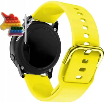 Pouzdro na mobilní telefon Řemínek / Pásek Řemínek pro Skagen Hybrid HR Jorn, Silikonový Žlutý Smyčka, nastavitelný