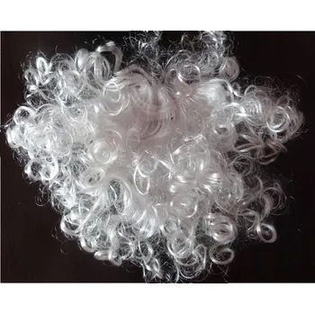 Karnevalový kostým KTW Office vousy a vlasy Santa Clause bílá paruka unisex