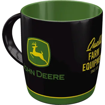 Postershop Hrnek - John Deere Logo Black 330 ml