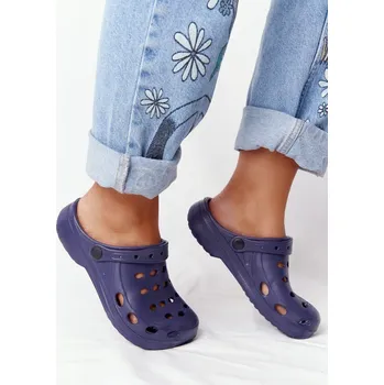 Dámské pantofle Dámské Nazouváky EVA Pěnové Crocsy Barva: Modrá, Velikost: 39