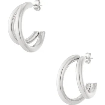 Šperk Náušnice kruhy DOUBLE Silver