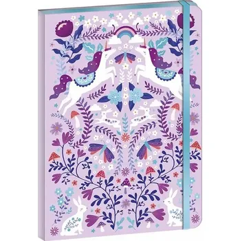 kreativní sada Zápisník na gumičku - kreativní sada, Jednorožci Země snů, 6+, Janod
