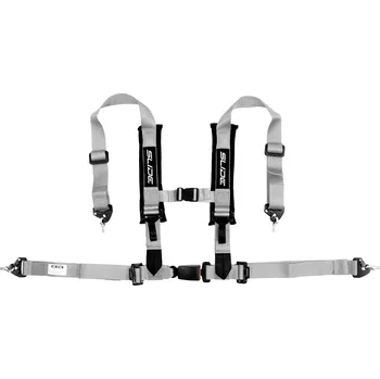 Návlek na bezpečnostní pás Bezpečnostní pásy 4-bodové Slide V2 stříbrné 2" homologace E4