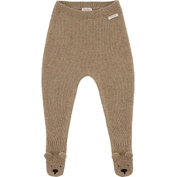 Dupačky Vlněné dětské polodupačky Donsje Matsie Merino Wool Leggings Bear hnědá barva, 3039101 84X, vel. 68