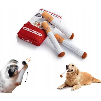Hračka pro psa Hračka pro psa Cigarete Plyšové cigarety s pískátkem pro psa