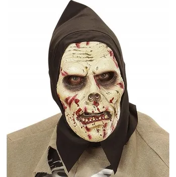 Karnevalová maska Maska na obličej Widmann zombie hnědá