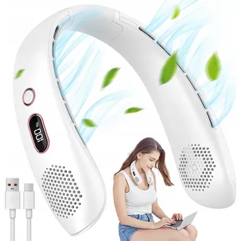 Domácí ventilátor Mini ventilátor Bedee HANGING NECK FAN bílý