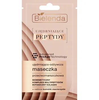 Pleťová maska BIELENDA ZPEVŇUJÍCÍ PEPTIDY pleťová maska zpevňující a vyživující, 8 ml