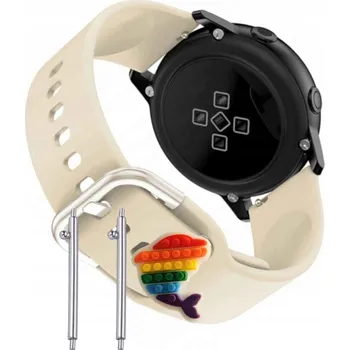 Pouzdro na mobilní telefon Pásek Řemínek pro Huawei Watch 3 Classic, Silikon Béžový Poutko, nastavitelný