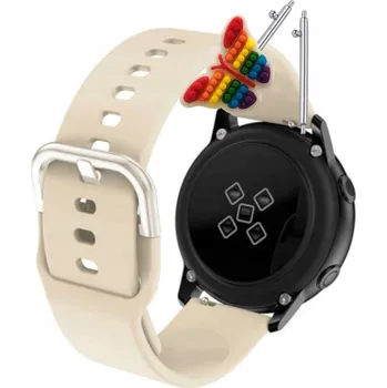 Pouzdro na mobilní telefon Řemínek Řemínek pro Polar X2 Pro Titan, Silikonový Béžový Smyčka, nastavitelný