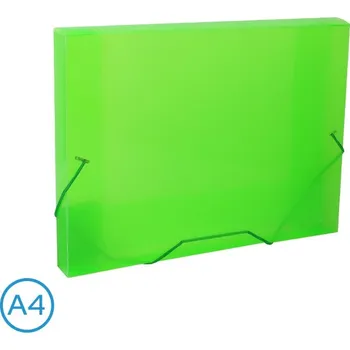 Archivační box Desky na spisy s gumou Luma, box A4, zelené