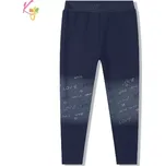 Dívčí zateplené legíny Kugo WL0936 tmavě modré