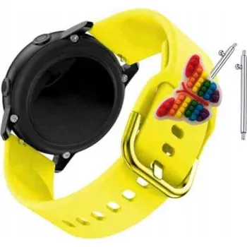 Pouzdro na mobilní telefon Řemínek Řemínek pro DexXer L13, Silikonový Žlutý Smyčka, nastavitelný