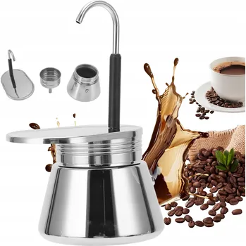 Kávovar MINI KÁVOVAR S JEDNOU TRUBICÍ PRO PŘÍPRAVU KÁVY NA SPORÁKU 200 ML