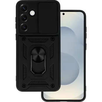 Pouzdro na mobilní telefon Ultra odolný zadní kryt Armor Lens pro Samsung S25 černý