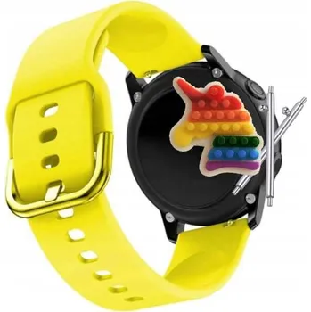 Pouzdro na mobilní telefon Pásek Řemínek pro DT NO.1 DT94, silikon, žlutá smyčka, nastavitelný