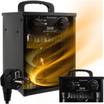 Teplovzdušný ventilátor TEPLOVZDUŠNÝ VENTILÁTOR OHŘÍVAČ 3000 W TERMOSTAT 3 REŽIMY 6 ÚROVNÍ VELKÝ