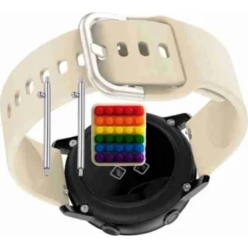 Pouzdro na mobilní telefon Řemínek Řemínek pro Garett Kids Focus 4G RT, Silikonový Béžový Smyčka, nastavitelný