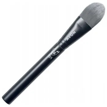 Kosmetický štětec Avon Štětec na make-up s jazýčkovým zakončením č. 101 Blacks černý 15,9 cm 10538