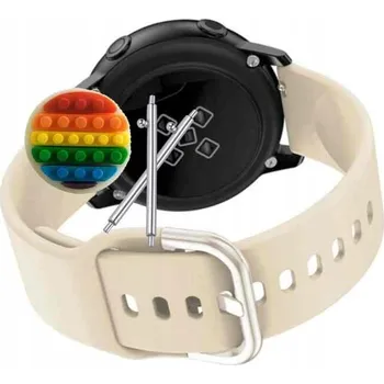 Pouzdro na mobilní telefon Řemínek Řemínek pro Zoskvee Chytré Hodinky, Silikonový Béžový Smyčka, nastavitelný