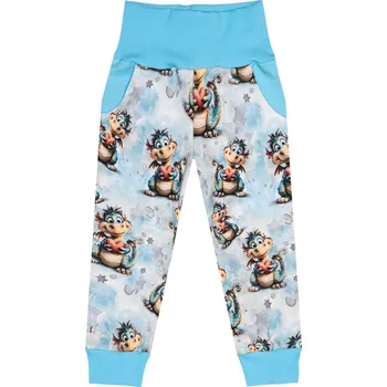 Tepláčky s kapsou - Dráček Velikost: 152