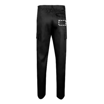 Pánské kalhoty VL AINE. Keprové kalhoty s mnoha kapsami (190 g/m²), z bavlny (20 %) a polyesteru (80 %) 3000 Back Pants, 100 x 70 Transfer, 3 barvy