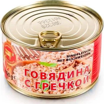 Konzervované maso Hovězí maso s pohankou 400g