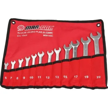 Klíč Očko vidlicové klíče 6-22mm 12 dílná sada M58145C