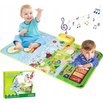 Hudební nástroj pro děti HUDEBNÍ PODLOŽKA INTERAKTIVNÍ VZDĚLÁVACÍ VESELÉ LESNÍ ZVÍŘATA 3V1
