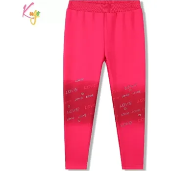 Dívčí zateplené legíny Kugo WL0936 růžové