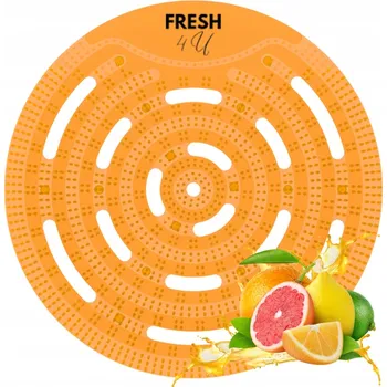 Osvěžovač vzduchu Gelová vložka do pisoáru Fresh4U citrusová, sáček s rukavicí