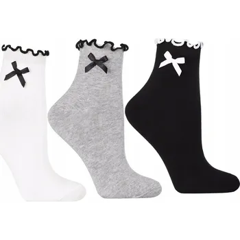 Dámské ponožky 3x Dámské krátké 3/4 bavlněné Ponožky Ponožky MORAJ 38-41