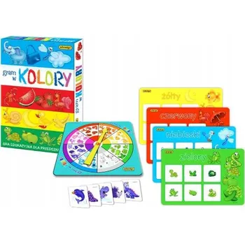 Desková hra Stolní hra Hraji barvy – vzdělávací hra pro děti s barevnými figurkami, rozvíjí postřeh a koncentraci, kreativní zábava Adamigo
