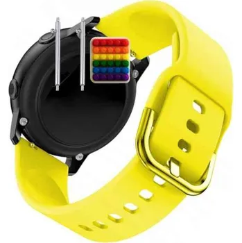 Pouzdro na mobilní telefon Řemínek Řemínek pro Garett Sport Activity GT, Silikonový Žlutý Smyčka, nastavitelný