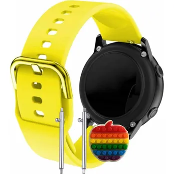 Pouzdro na mobilní telefon Řemínek Řemínek pro Rubicon RNCE77, Silikonový Žlutý Smyčka, nastavitelný